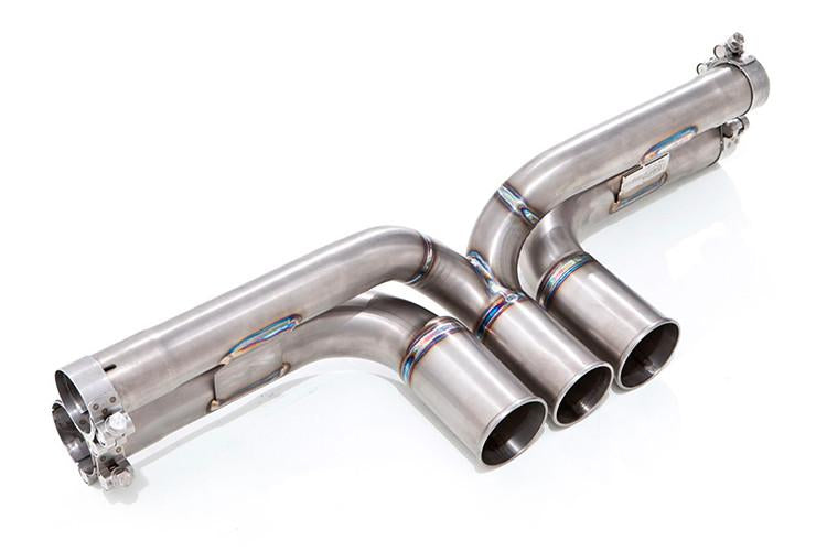 Tubi Style - Porsche GT3/GT3RS Three-Pipe Center Muffler Delete (Titanium)