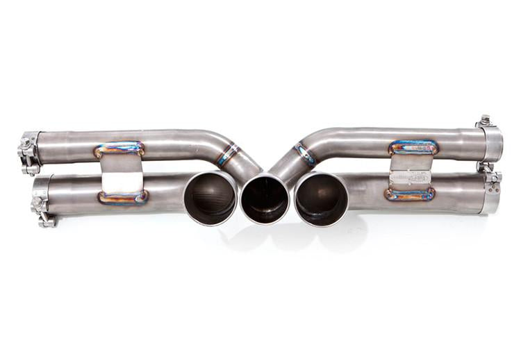 Tubi Style - Porsche GT3/GT3RS Three-Pipe Center Muffler Delete (Titanium)