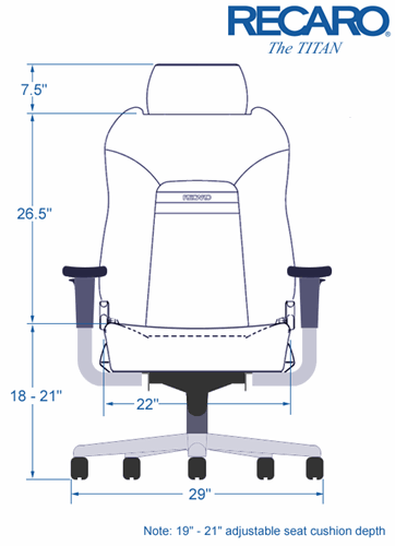 RECARO "TITAN" Office Chair